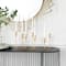 CosmoLiving by Cosmopolitan 10'' Gold Iron Contemporary Candlesticks Holder